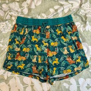 Little Sleepies Simba Sky Lion King Bamboo Women’s Pajama Shorts - Medium